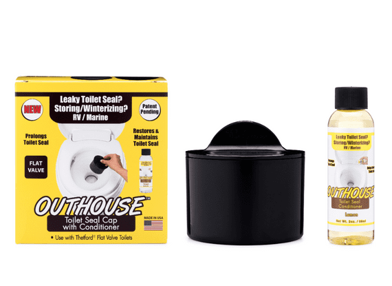 OUTHOUSE® Toilet Seal Cap with Conditioner Flat Valve